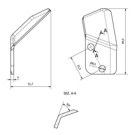 Futtermischwagenmesser LH - 631190