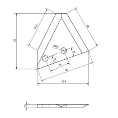 Futtermischwagenmesser LH - 634675