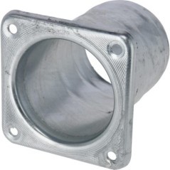 Kołnierz czworokątny z końcówką węża ocynk, 6 cali - 6304000Z