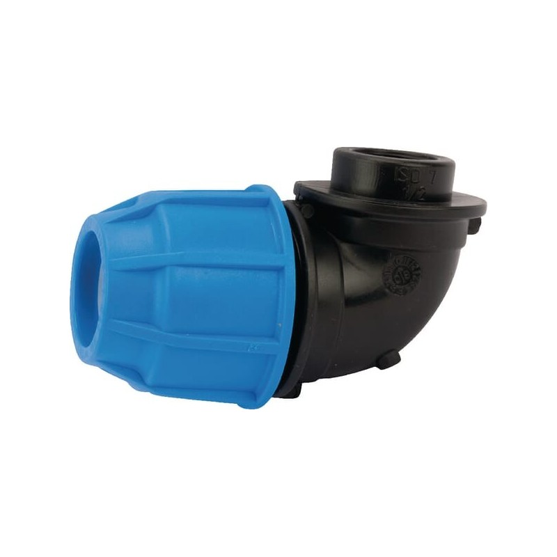 Kątowa złączka polietylenowa gwint wew. x PE Supreme S16, 25 x ½ - 654540S