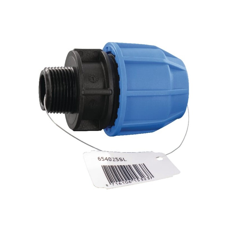 S16 coupling 25x¾ male thread - 654025SL