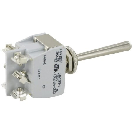 Switch 2-pole mom-off-mom long lever - 647H5
