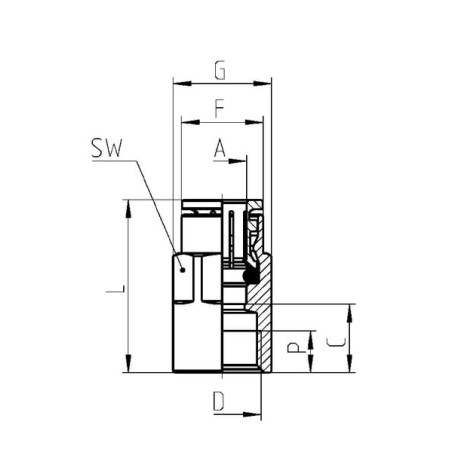 Push-in fitting - 64631014
