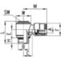Push-in fitting single banjo - 6622814