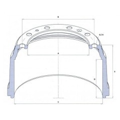66LJB0605 ADR, Bremstrommel 
