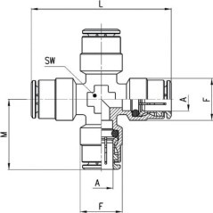 Push-in fitting - 660012
