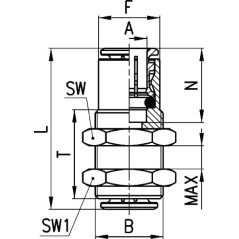 659010 Camozzi, Straight 