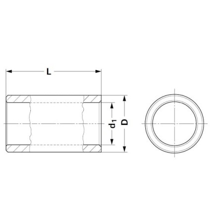 Tuleja 35x55x100 mm - 67403555KR