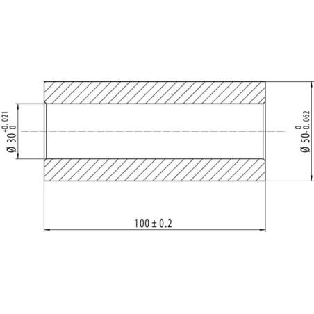 Tuleja, 30x50x100 mm - 6740170AKR