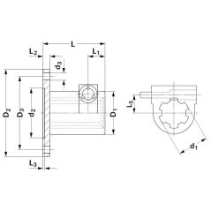 675030KR Kramp, Profile bushings 