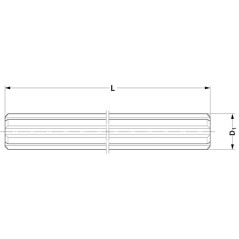 Profilwelle 1 3/46 per Meter - 674500