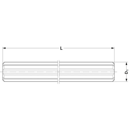 Profilwelle 1 3/46 per Meter - 674500