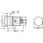 Hazard light switch, push switch, 12V, halogen, with bulb - 6HF003916031 Hazard light switch, push switch, 12V, halogen, with bulb - 6HF003916031