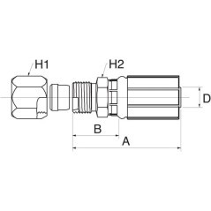 Insert DN10-9/16SAE 24 - 6G6MFA