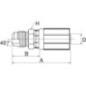 Insert DN10-5/8 SAE 45 - 6G6MS