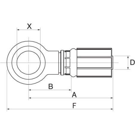Insert banjo DN10-3/8BSP - 6G6BSPBJ