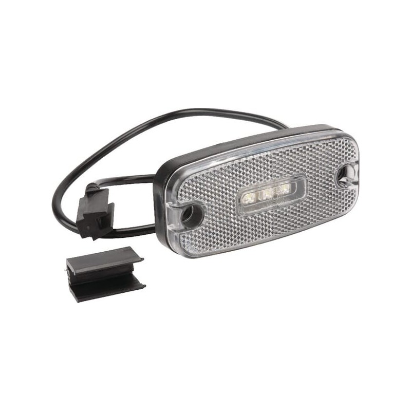Marker light LED, rectangular, white, bolt on - 6SU11034WL50 Marker light LED, rectangular, white, bolt on - 6SU11034WL50