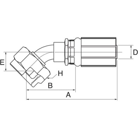 Insert 45 stopni DN10-M20x1.5 - 6G13FFGX45