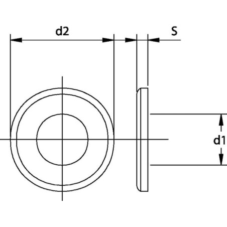 Podkładka M20x37x4 mm, stal ocynk ogniowy DIN 6916 Kramp - 691620TV