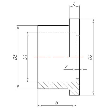 PVC Kragenbuchse 50mm - 7050135