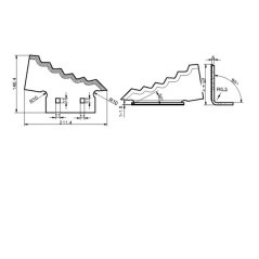 Futtermischwagenmesser L. stärke - 5mm - 703954N