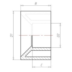 Złączka redukcyjna PCW-U VdL, 40 x 32 mm - 70400321