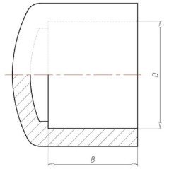 PVC end cap 40mm - 7040460