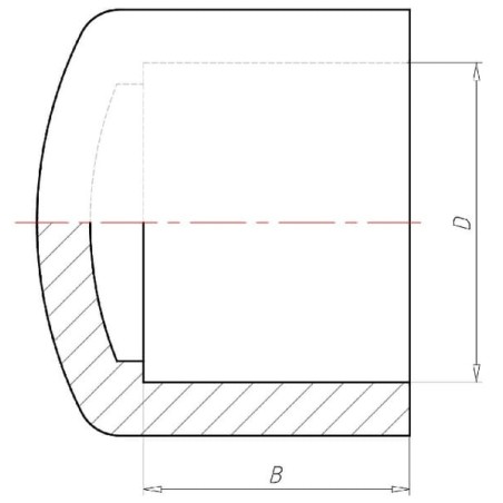 Zaślepka PCW-U VdL, 40 mm - 7040460