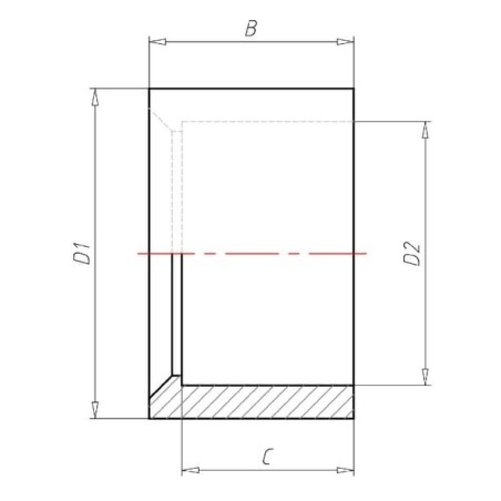 Reducing sleeve 50x40mm - 70500401GP