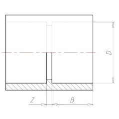 Muffe 90x90mm - 7090110