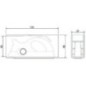 Mocowanie nieckowe, do wspawania 150 x 66 mm B37 mm - 709000KR
