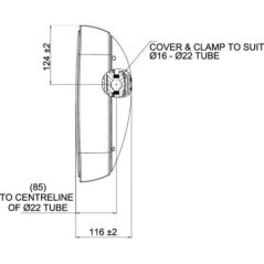 7130014AM Britax, Mirrors and mirror assemblies 