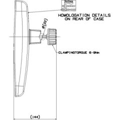 7133600AM Britax, Mirrors and mirror assemblies 