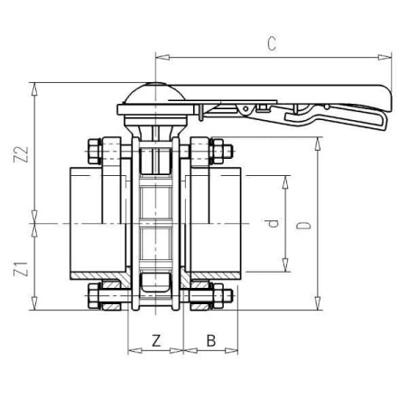 Absperrklappe DN150 - 7150465