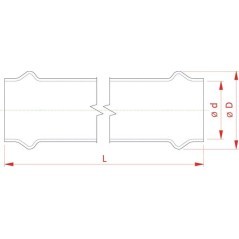 Złączka nasuwana PCW 160 mm PN10 - 7160550