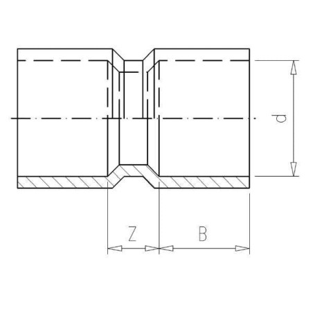 Muffe 250x250mm - 7250100