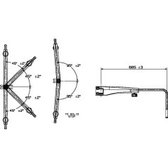 7270050B Britax, Mirror Arms 