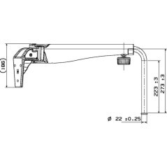 7260002A Britax, Mirror Arms 