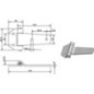 Hinge zinc-plated - 730005KR Hinge zinc-plated - 730005KR