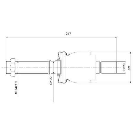 Axial ball end - 7332445002