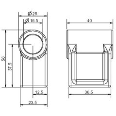 730073KR Kramp, Hinge 
