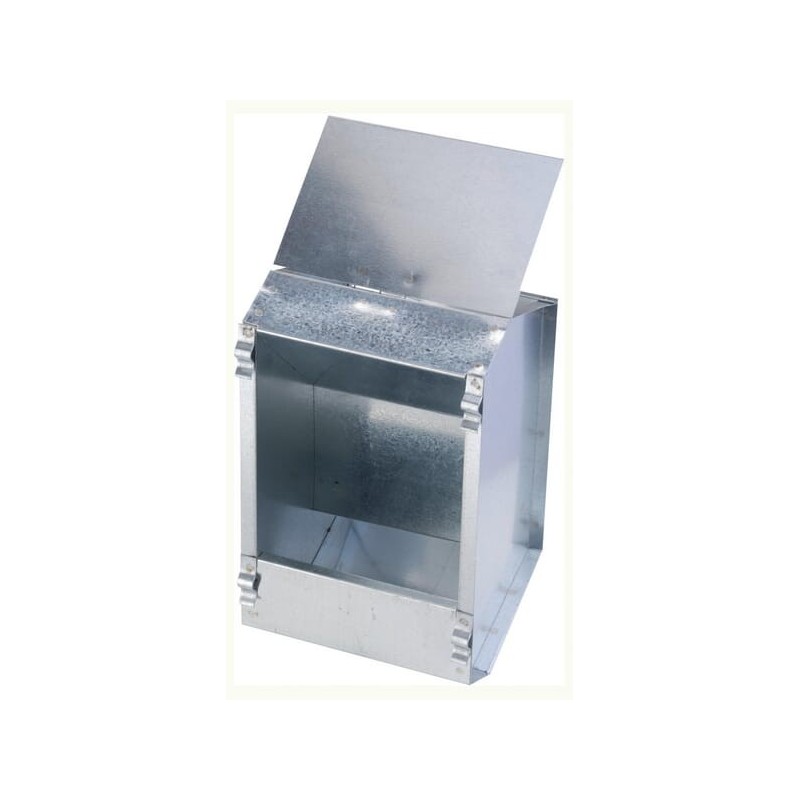Galvanised rabbit feeder single - 740132A Galvanised rabbit feeder single - 740132A
