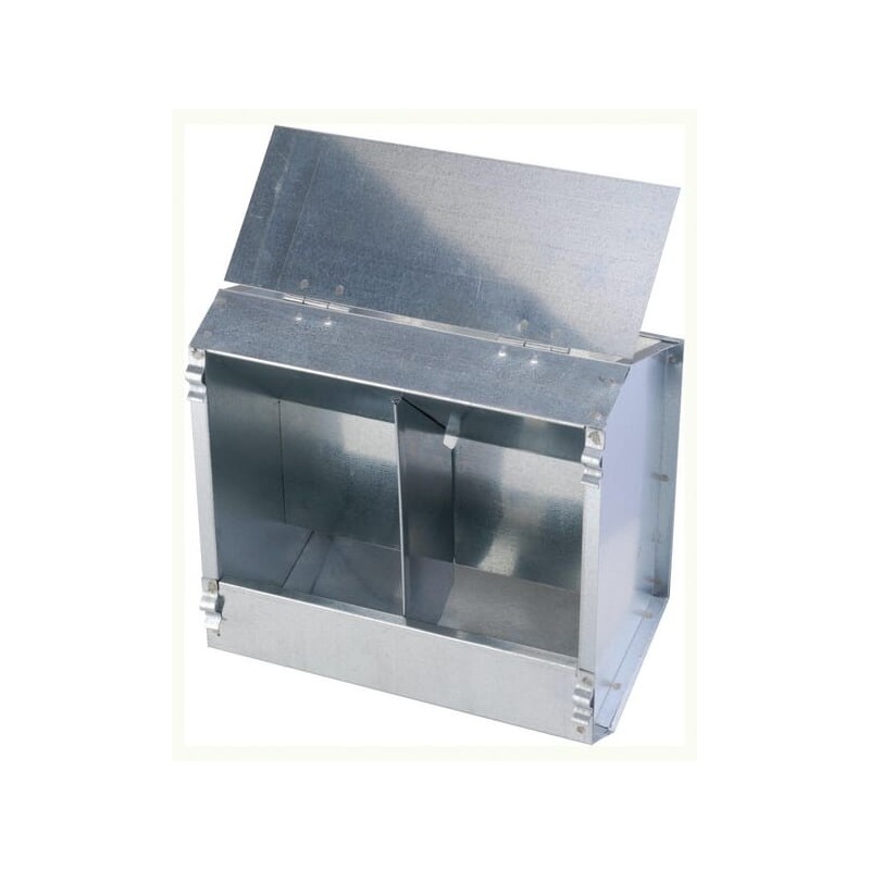 Galvanised rabbit feeder double - 740134A Galvanised rabbit feeder double - 740134A