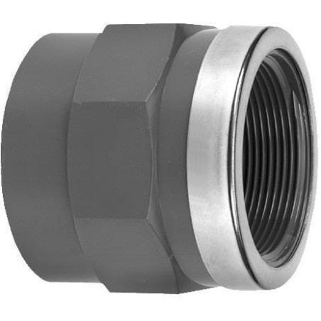 Mufa z gwintem wew. z PCW VdL, 40 mm x 1 1/4 cali z pierścieniem - 74011461