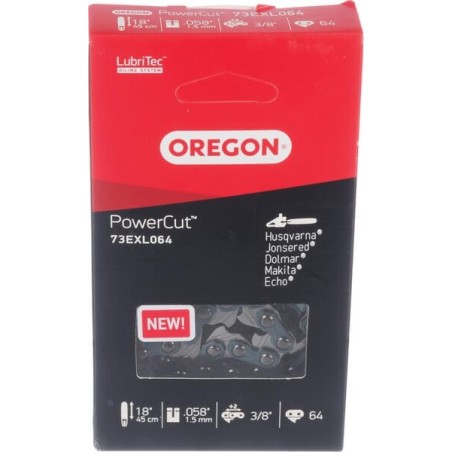 Łańcuch tnący, pełne dłuto 3/8 cali 1.5 mm 64 ogniw PowerCut Oregon - 73EXL064E