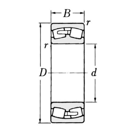 Pendelrollenlager 45x100x25 mm SKF - 750021309