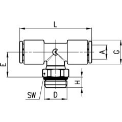 T-push-in fitting - 74326M5