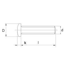 Wkręt samogwintujący DIN79857500C M5x10 mm ocynk kl. Kramp - 7500C510