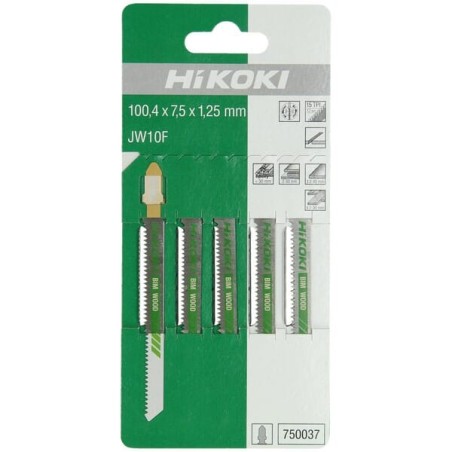 Brzeszczoty do wyrzynarek do drewna / trespa JW10F 5x - 750037