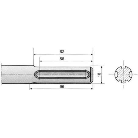 Spitzmeißel 400mm SDS-MAX - 751032